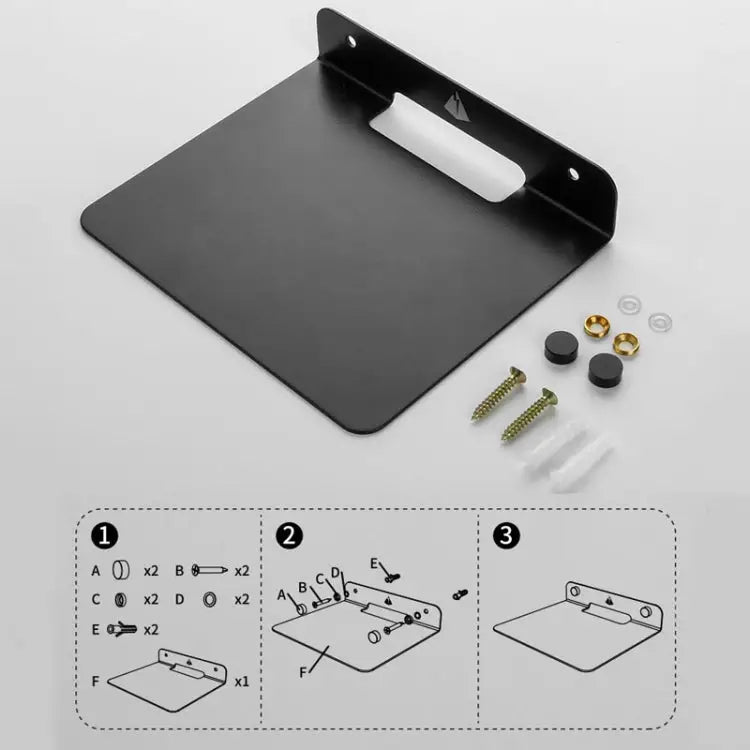 Universal Wall Storage Metal Bracket for Bluetooth Speaker Size: 15.5 x 13 x 3cm