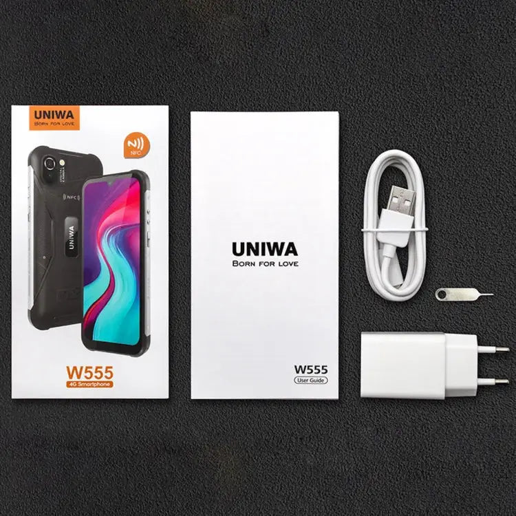 UNIWA W555 Rugged Phone 3GB + 32GB Dual Rear Cameras IP68 Waterproof Dustproof Shockproof 5.71 inch Android 12.0