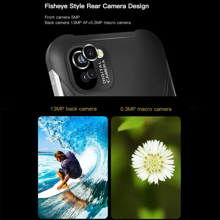 UNIWA W555 Rugged Phone 3GB + 32GB Dual Rear Cameras IP68 Waterproof Dustproof Shockproof 5.71 inch Android 12.0
