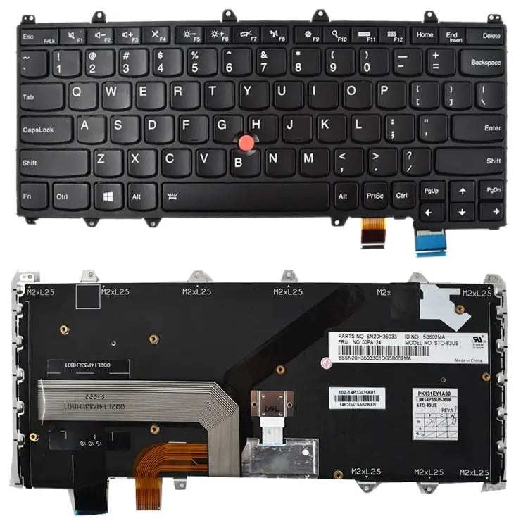 US Version Keyboard for Lenovo IBM ThinkPad Yoga 260 12.5 Inch For IBM ThinkPad Yoga 260 12.5 Inch (US) - For IBM