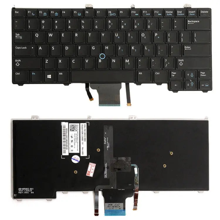 US Version Keyboard with Keyboard Backlight for DELL latitude 12 7000 E7240 E7440 E7420 For DELL latitude 12 (US)
