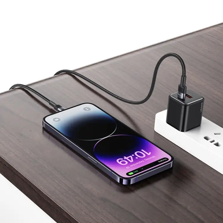 USAMS SJ729 30W USB-C/Type-C to 8 Pin Aluminum Alloy Data Cable Length: 1.2m SJ729 - SJ729 - Apple Accessories