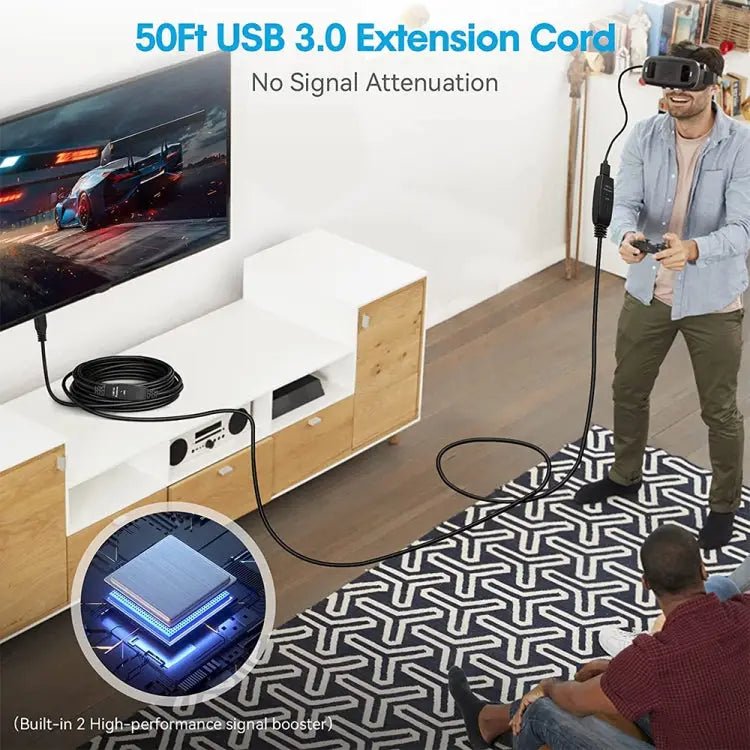 USB 3.0 Male to Female Data Sync Super Speed Extension Cable Length:30m 30m - 30m
