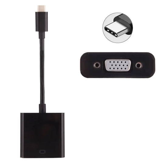 USB-C / Type-C 3.1 Male to VGA female Adapter Cable for MacBook 12 inch Chromebook Pixel 2015 Nokia N1 Tablet PC