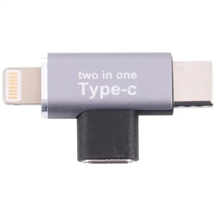 USB-C / Type-C Female to 8 Pin Male + USB-C / Type-C Male Converter Type-C Female to 8 Pin + Type-C Male - Type-C