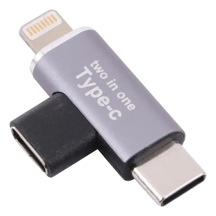 USB-C / Type-C Female to 8 Pin Male + USB-C / Type-C Male Converter Type-C Female to 8 Pin + Type-C Male - Type-C