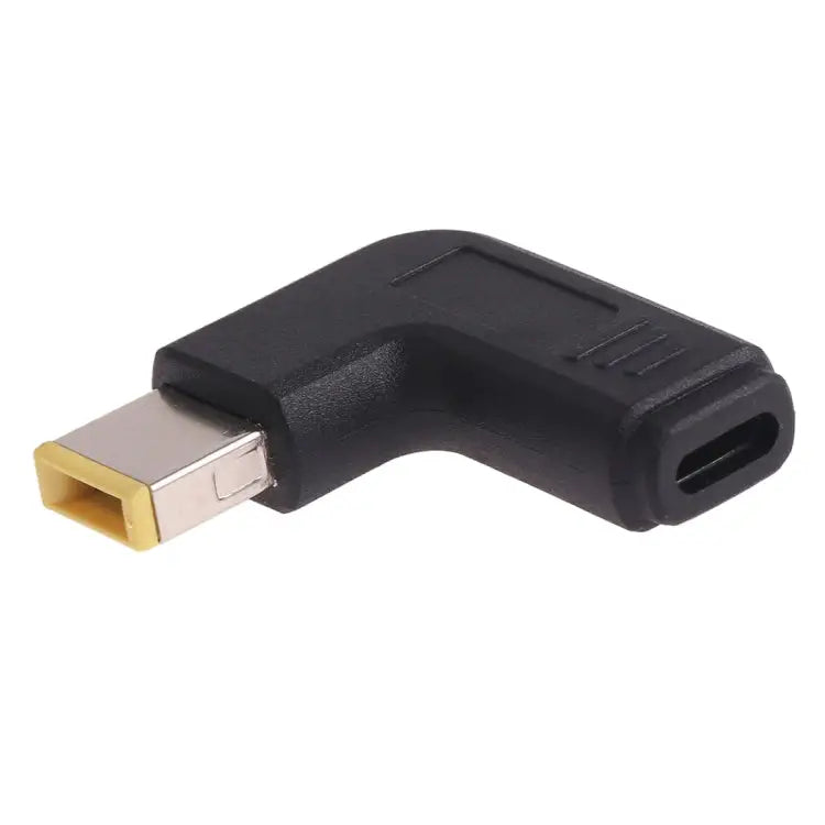 USB-C / Type-C Female to Lenovo Big Square Male Plug Elbow Adapter Connector for Lenovo Laptops Lenovo Big Square Elbow
