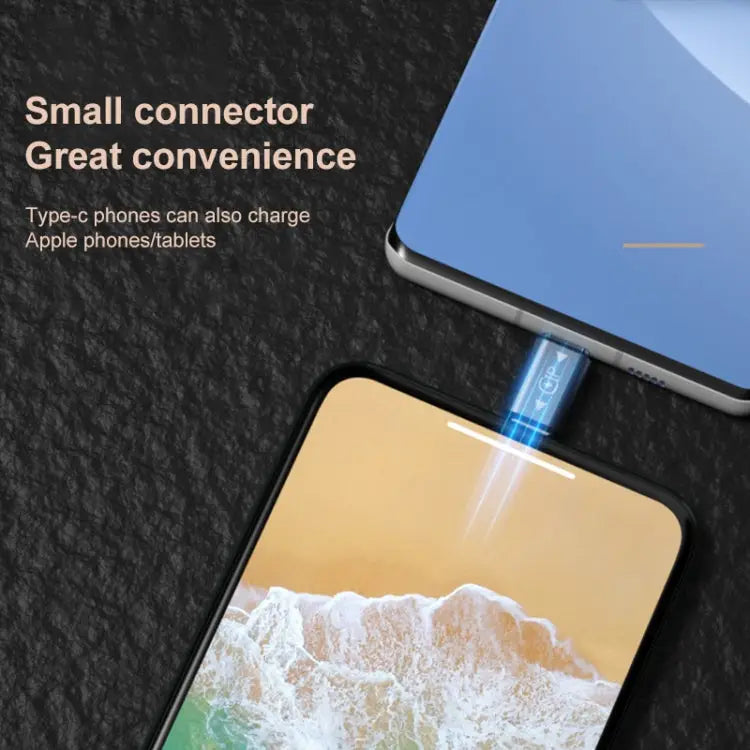 USB-C / Type-C Male to 8 Pin Male Charging + Data Transmission + OTG Adapter Type-C Male to 8 Pin Male - Type-C Male