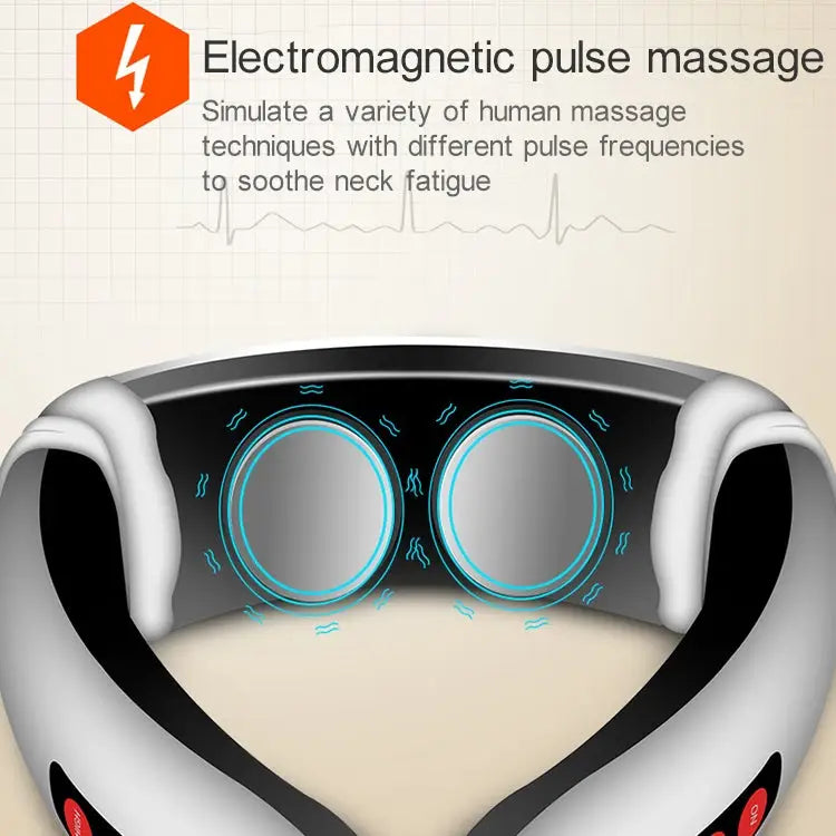 USB Charging 1300 mAh Electric Back Neck Shoulder Electrical Pulse Electric Shock Body Massager USB Charging - USB