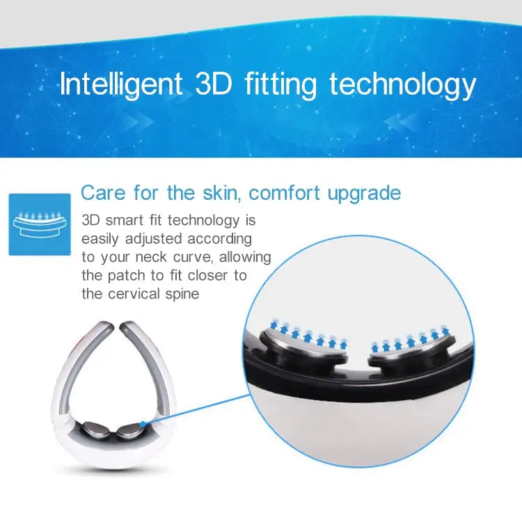 USB Charging 1300 mAh Electric Back Neck Shoulder Electrical Pulse Electric Shock Body Massager USB Charging - USB
