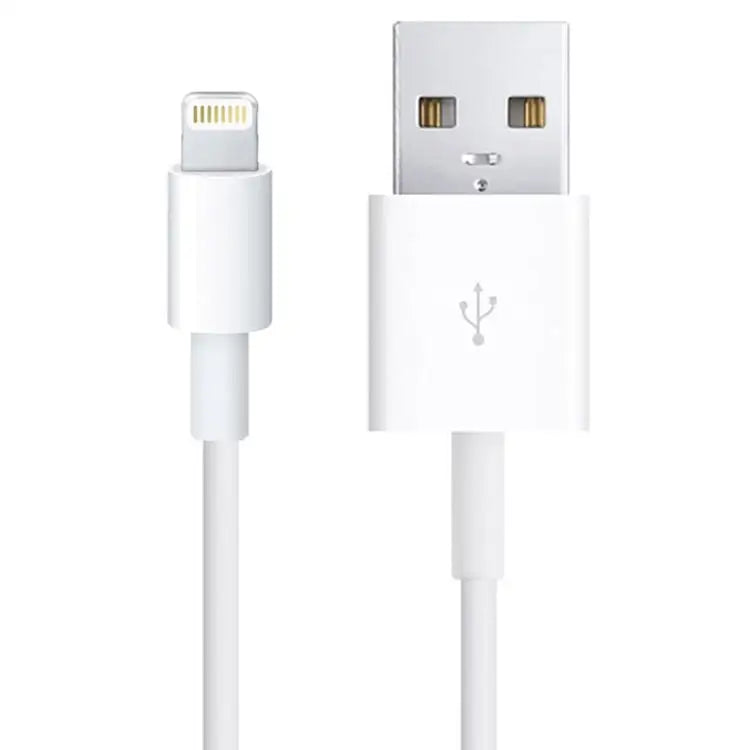 USB to 8 Pin Multiple Strands TPE Sync Data / Charging Cable Cable Length: 1m - White