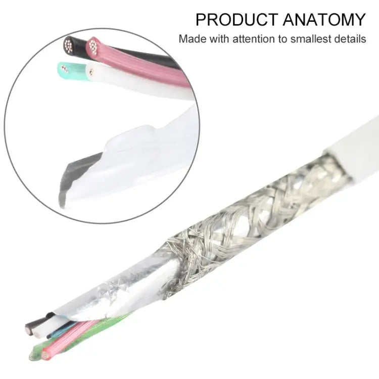 USB to 8 Pin Multiple Strands TPE Sync Data / Charging Cable Cable Length: 1m
