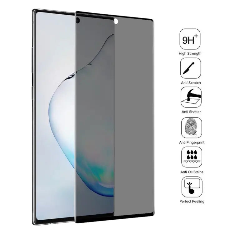 UV Full Cover Anti-spy Tempered Glass Film for Galaxy Note 10 For Galaxy Note 10 (1 PC) - For Galaxy Note 10 (1 PC)