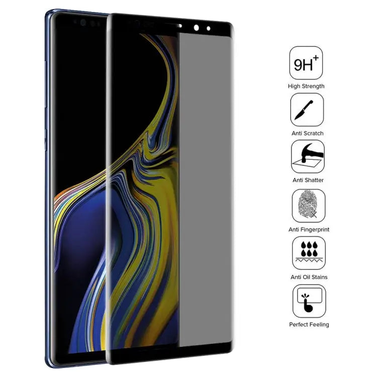 UV Full Cover Anti-spy Tempered Glass Film for Galaxy Note 9 For Galaxy Note 9 (1 PC) - For Galaxy Note 9 (1 PC)