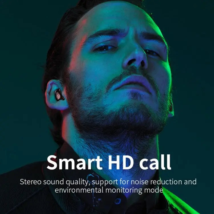 V21 Mini Single Ear Stereo Bluetooth V5.0 Wireless Earphones without Charging Box - Blue - Apple Accessories