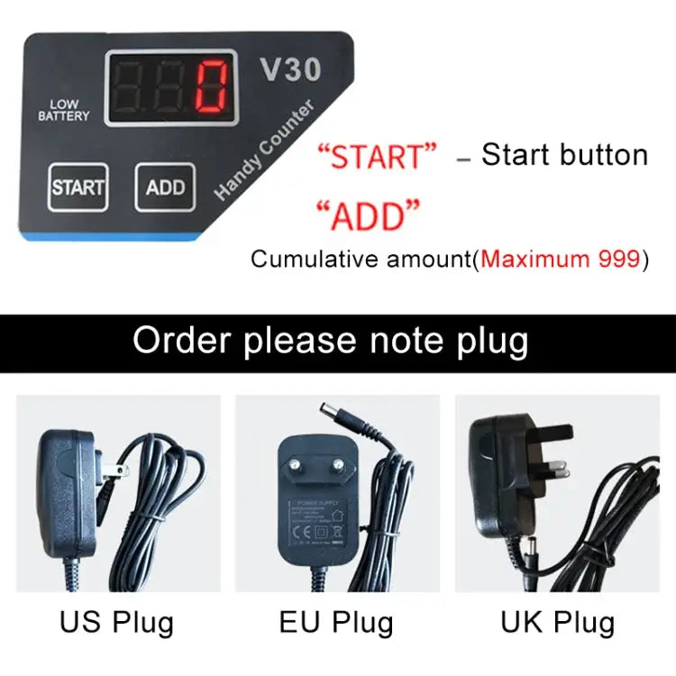 V30 Mini Portable Multi Paper Currency Counting Money Counter US Plug US Plug - US Plug