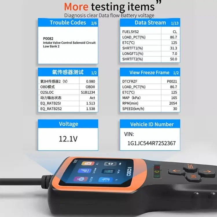 V317 Car Fault Detector OBD2 ELM327 Scanner Code Reader - V317