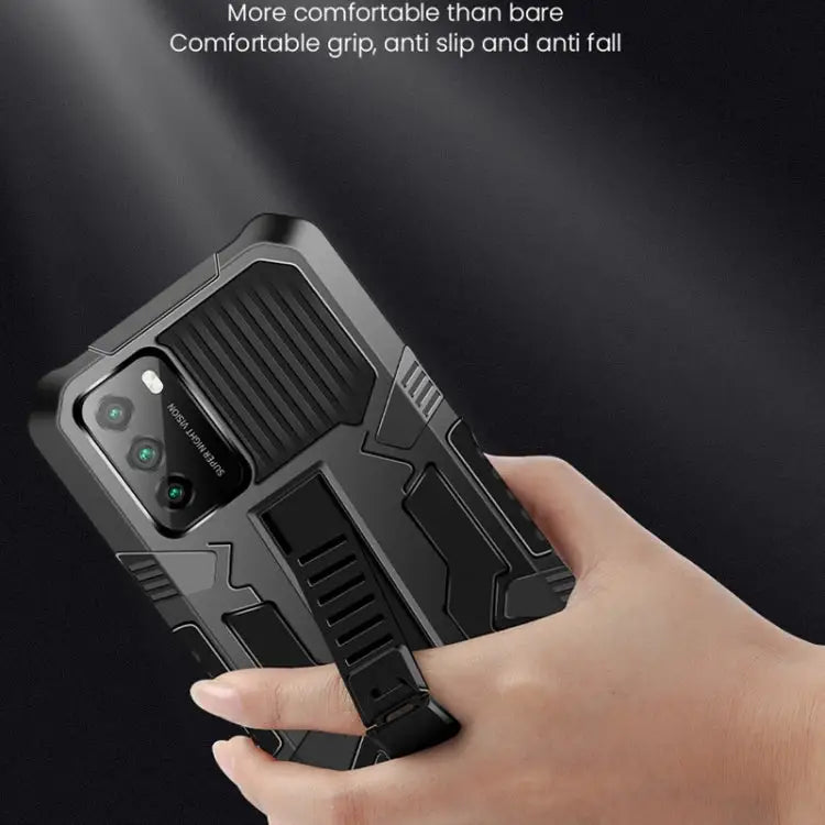 Vanguard Warrior All Inclusive Double-color Shockproof TPU + PC Protective Case with Holder For LG K31 For LG K41S