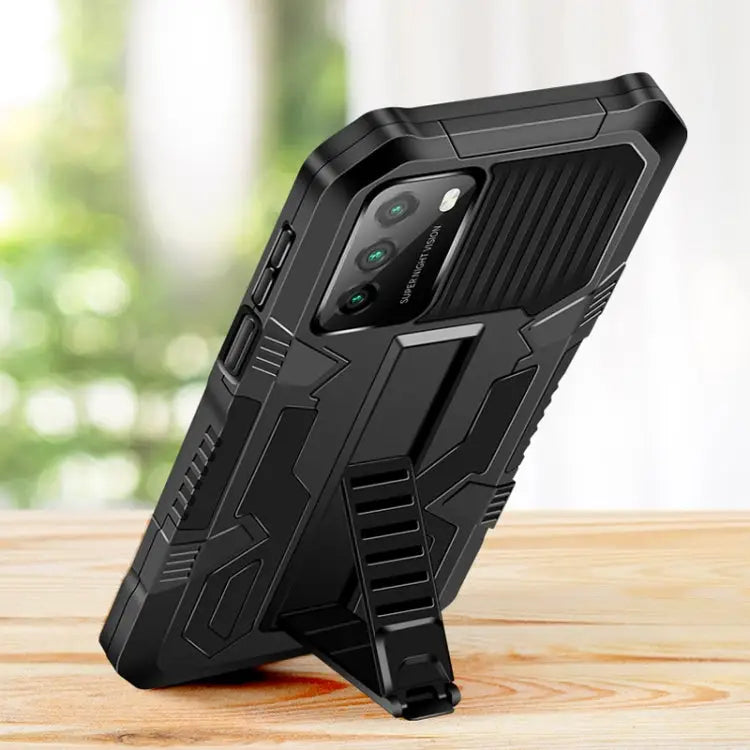 Vanguard Warrior All Inclusive Double-color Shockproof TPU + PC Protective Case with Holder For LG K31 For LG K41S