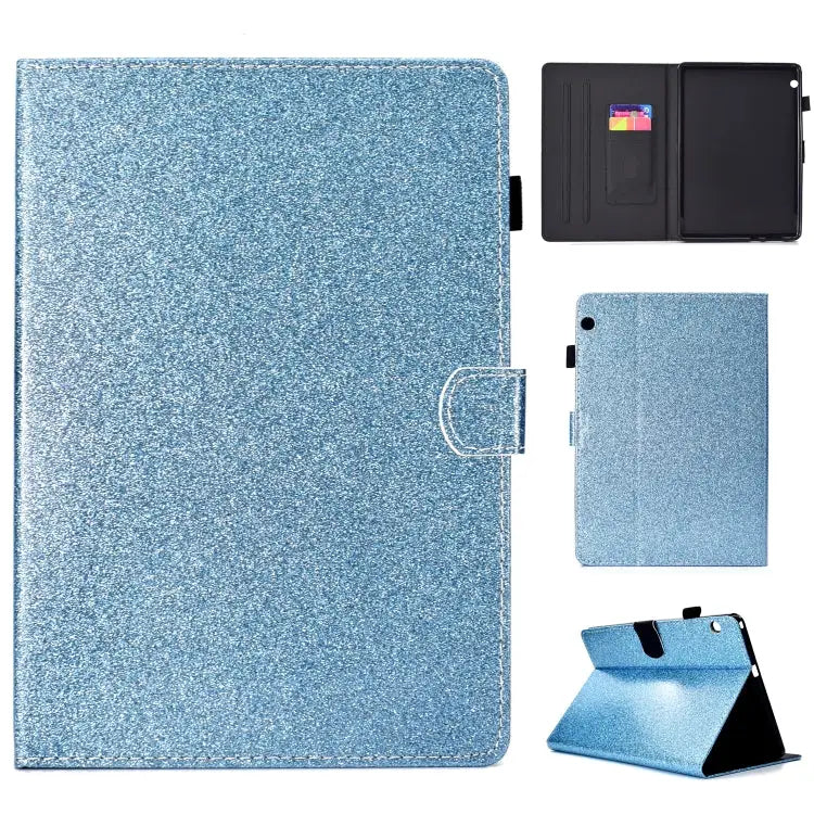 Varnish Glitter Powder Horizontal Flip Leather Case with Holder & Card Slot For Huawei MediaPad M6 8.4 For Huawei