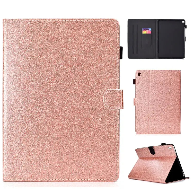 Varnish Glitter Powder Horizontal Flip Leather Case with Holder & Card Slot For iPad Mini 1/2/3/4/5 For iPad Pro 9.7