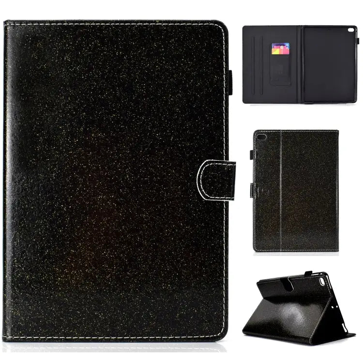 Varnish Glitter Powder Horizontal Flip Leather Case with Holder & Card Slot For Huawei MediaPad T5 For iPad 10.2 / 10.5
