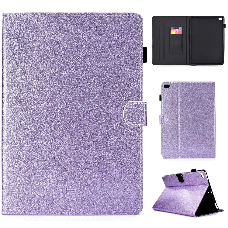 Varnish Glitter Powder Horizontal Flip Leather Case with Holder & Card Slot For Huawei MediaPad T5 For iPad 10.2 / 10.5