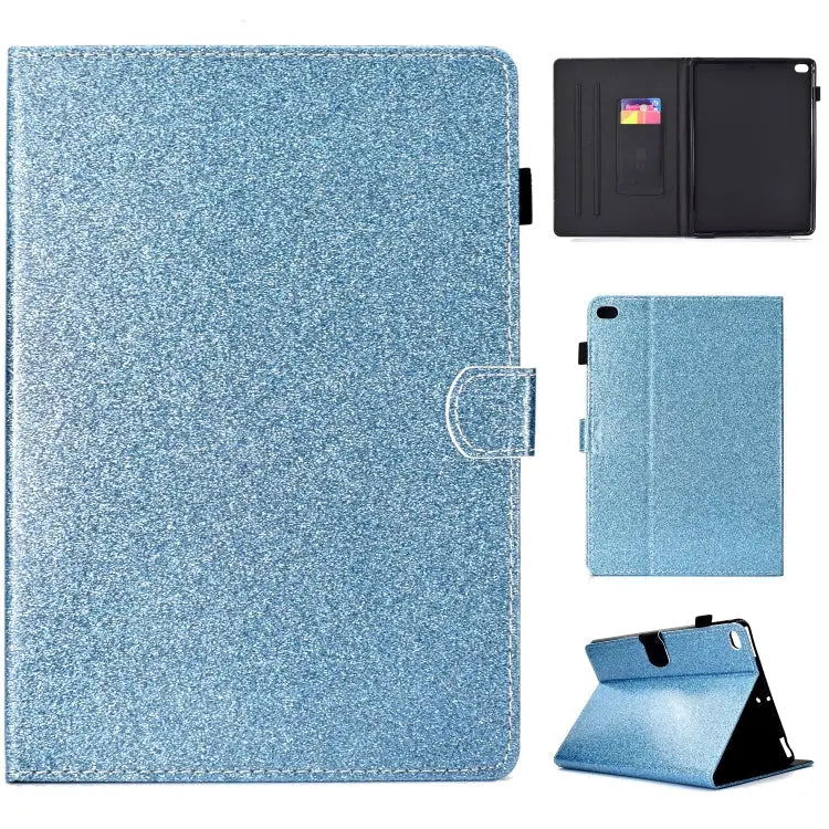 Varnish Glitter Powder Horizontal Flip Leather Case with Holder & Card Slot For Huawei MediaPad T5 For iPad 10.2 / 10.5