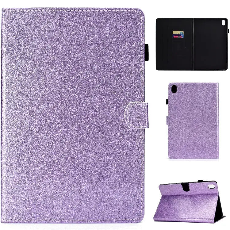 Varnish Glitter Powder Horizontal Flip Leather Case with Holder & Card Slot For Huawei MediaPad M6 8.4 For Huawei