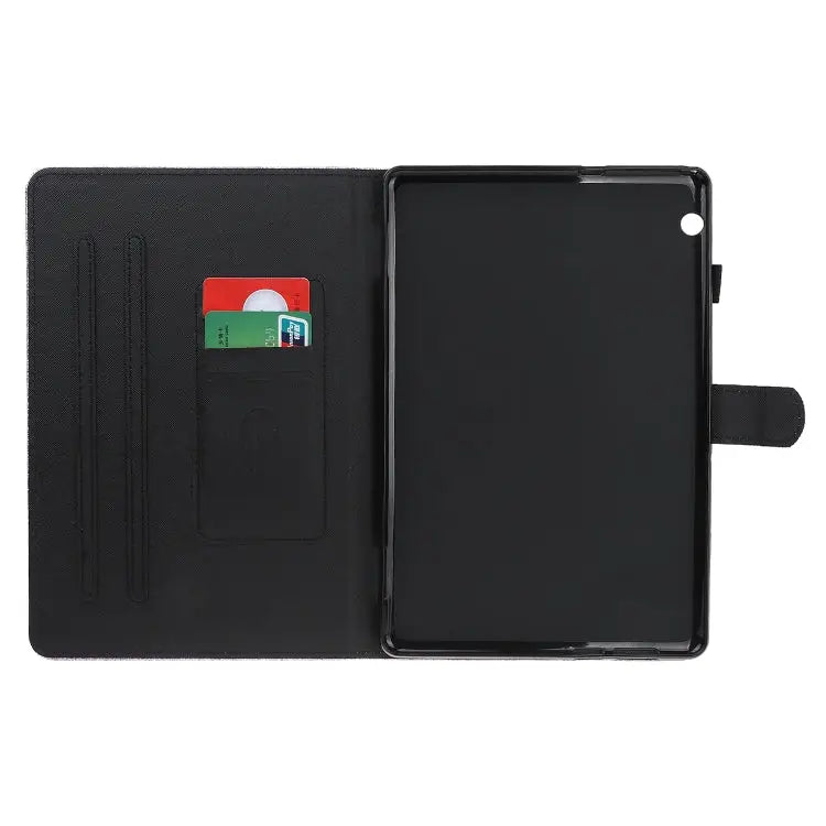 Varnish Glitter Powder Horizontal Flip Leather Case with Holder & Card Slot For Huawei MediaPad T5 For iPad 10.2 / 10.5
