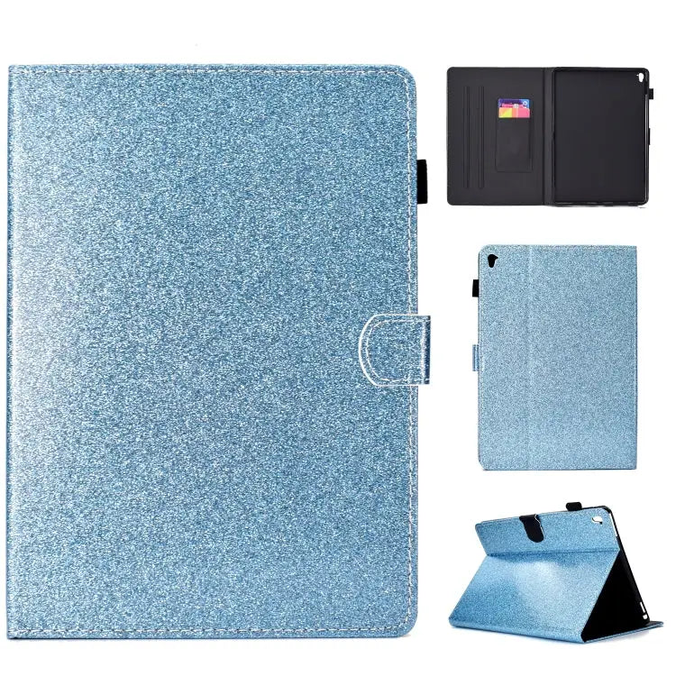 Varnish Glitter Powder Horizontal Flip Leather Case with Holder & Card Slot For iPad Mini 1/2/3/4/5 For iPad Pro 9.7