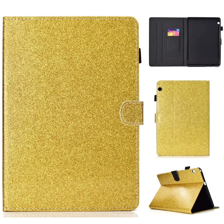Varnish Glitter Powder Horizontal Flip Leather Case with Holder & Card Slot For Huawei MediaPad M6 8.4 For Huawei