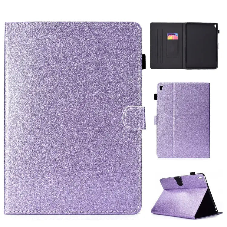 Varnish Glitter Powder Horizontal Flip Leather Case with Holder & Card Slot For iPad Mini 1/2/3/4/5 For iPad Pro 9.7
