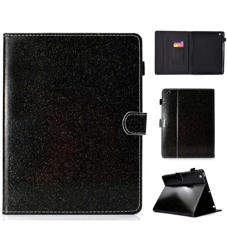 Varnish Glitter Powder Horizontal Flip Leather Case with Holder & Card Slot For Huawei MediaPad T5 For iPad 10.2 / 10.5
