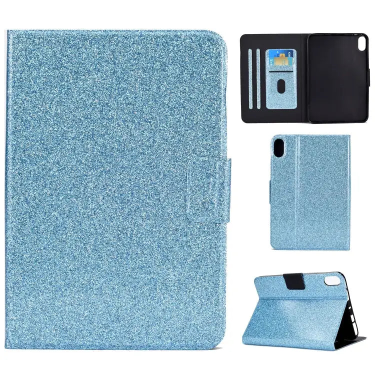 Varnish Glitter Powder Smart Leather Tablet Case For iPad 10th Gen 10.9 2022 - For iPad 10th Gen 10.9 2022 / Blue