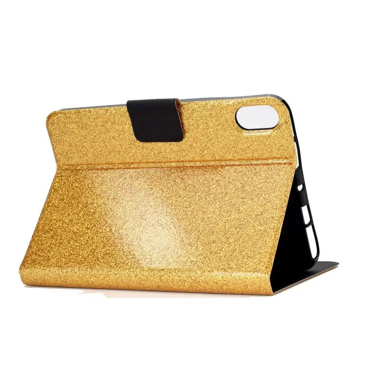 Varnish Glitter Powder Smart Leather Tablet Case For iPad 10th Gen 10.9 2022 - Apple Accessories