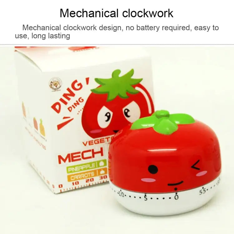 Vegetable Kitchen Timer Cooking Mechanical Timing Tool Count Down Alarm Random Color Delivery RB208 - RB208