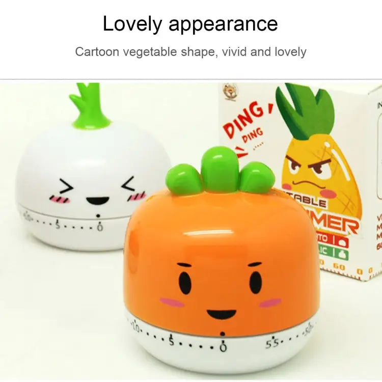 Vegetable Kitchen Timer Cooking Mechanical Timing Tool Count Down Alarm Random Color Delivery RB208 - RB208