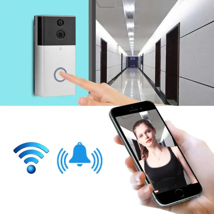 VESAFE HD 720P Security Camera Smart WiFi Video Doorbell Intercom Support TF Card & Infrared Night Vision & Motion