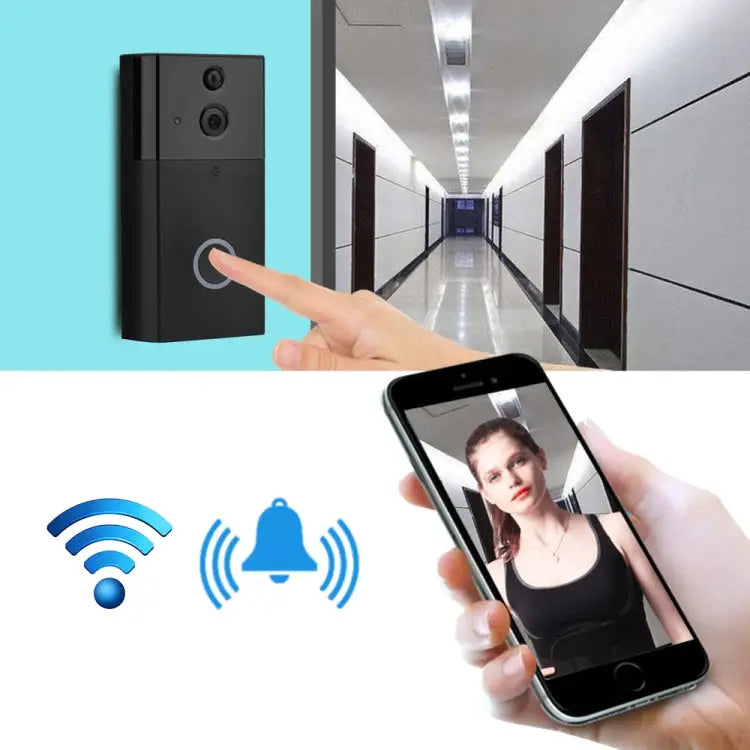 VESAFE HD 720P Security Camera Smart WiFi Video Doorbell Intercom Support TF Card & Infrared Night Vision & Motion