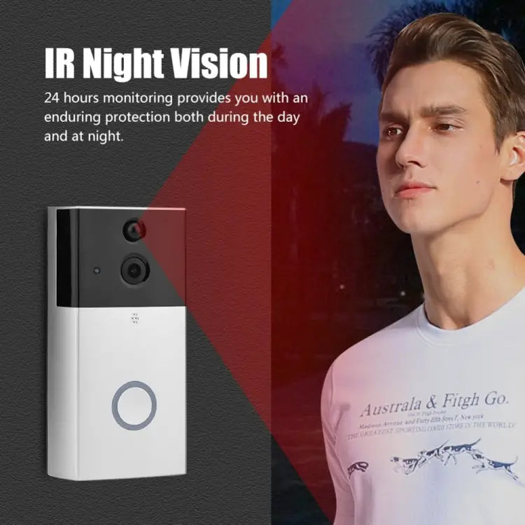 VESAFE HD 720P Security Camera Smart WiFi Video Doorbell Intercom Support TF Card & Infrared Night Vision & Motion