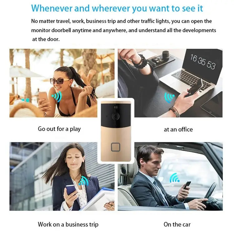 VESAFE Home VS-M2 HD 720P Security Camera Smart WiFi Video Doorbell Intercom Support TF Card & Night Vision & PIR