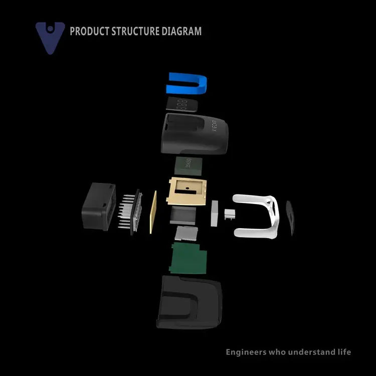 Viecar VP003 Car Mini OBD + USB / Type-C Interface Fault Detector V2.2 Bluetooth Diagnostic Tool VP003 - VP003