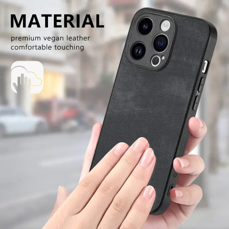 Vintage Leather PC Back Cover Phone Case - Apple Accessories