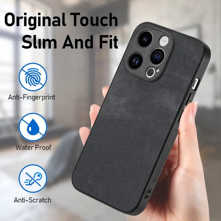 Vintage Leather PC Back Cover Phone Case - Apple Accessories