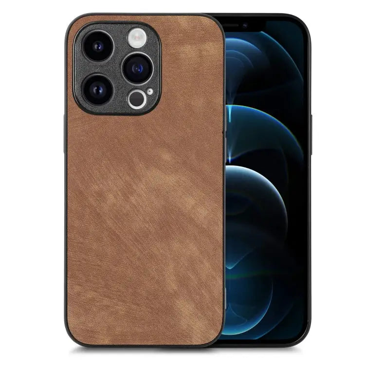 Vintage Leather PC Back Cover Phone Case For iPhone 12 mini For iPhone 11 Pro Max For iPhone 11 For iPhone 11 Pro