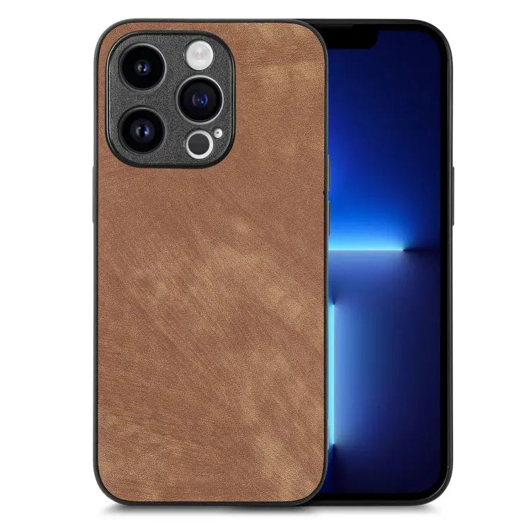 Vintage Leather PC Back Cover Phone Case For iPhone 13 mini For iPhone 12 For iPhone 12 Pro Max For iPhone 12 Pro