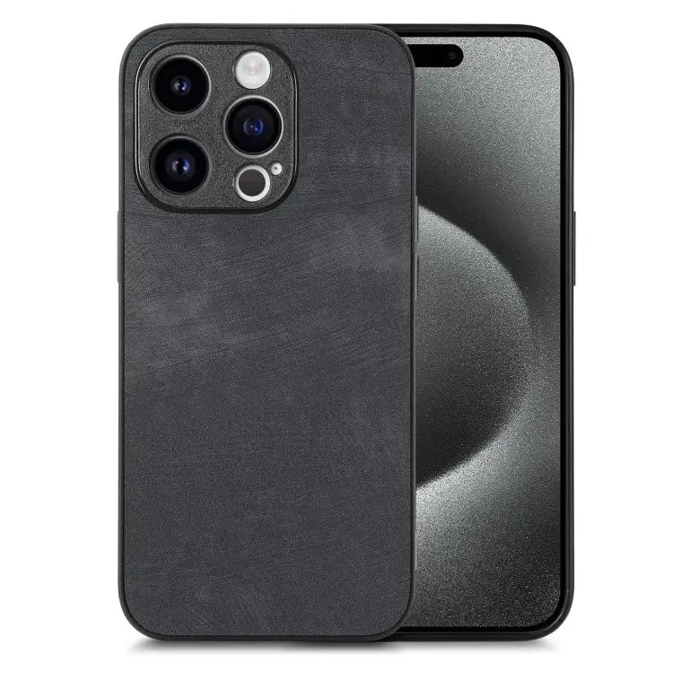 Vintage Leather PC Back Cover Phone Case For iPhone 15 For iPhone 14 Plus For iPhone 14 For iPhone 14 Pro - For iPhone