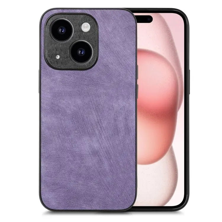 Vintage Leather PC Back Cover Phone Case For iPhone 15 For iPhone 14 Plus For iPhone 14 For iPhone 14 Pro - For iPhone