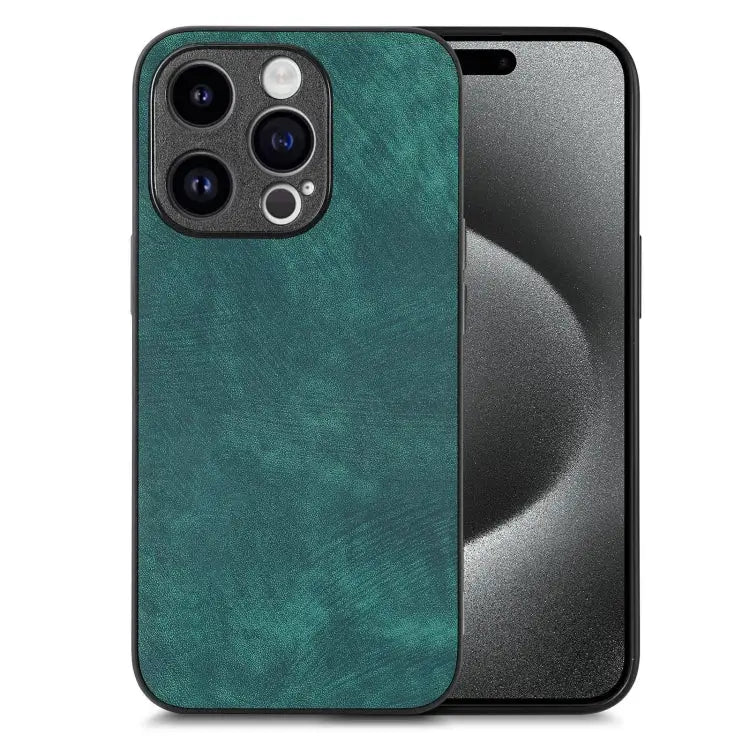 Vintage Leather PC Back Cover Phone Case For iPhone 15 For iPhone 14 Plus For iPhone 14 For iPhone 14 Pro - For iPhone